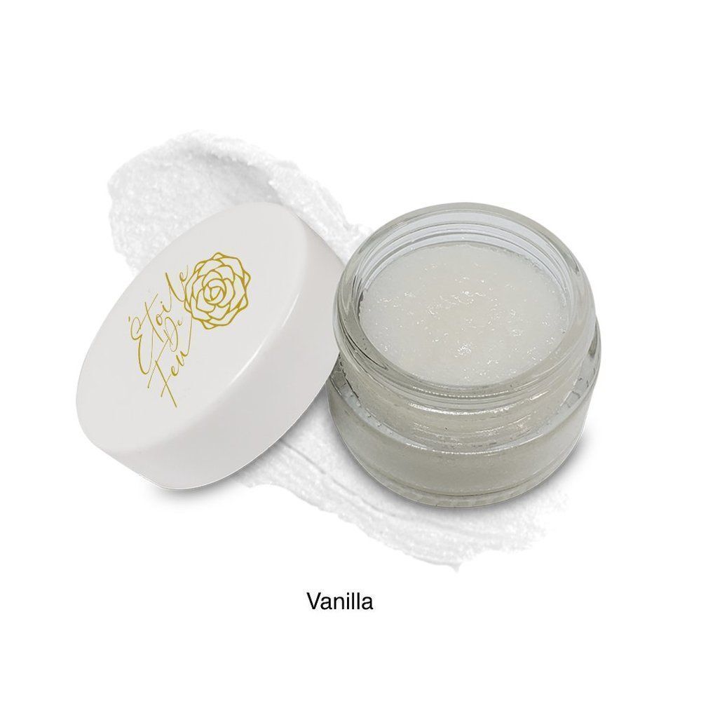 Lip Scrub - Vanilla: Get Smooth & Hydrated Lips w/ Vegan Cruelty Free Scrub